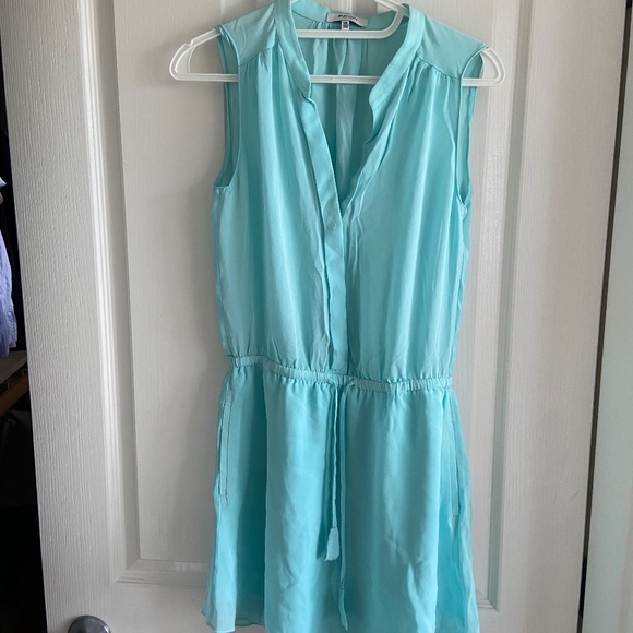 Babaton turquoise sleeveless dress - Picture 1 of 4